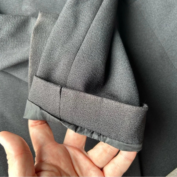 Tahari Black Ruffle Asymmetrical Blazer - Picture 16 of 16